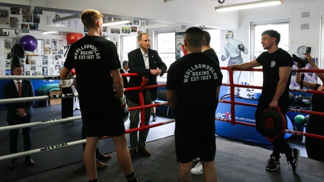 Prince Edward reportedly showed off his sparring skills while meeting with boxers at the PCYC. Picture: NCA Newswire /Gaye Gerard