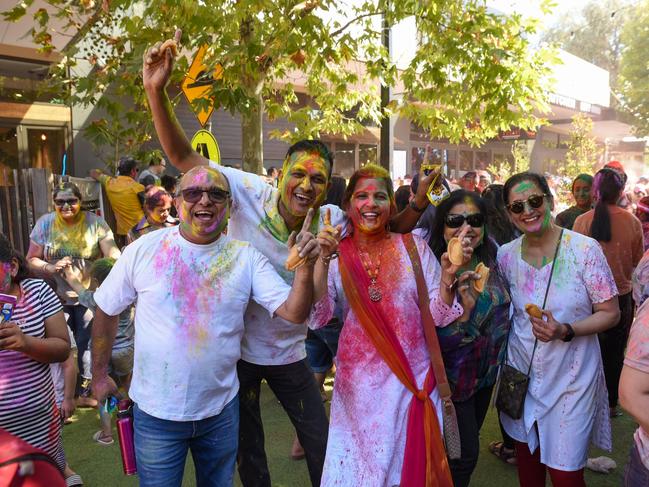 The Kaleidoscope event coincided with the Holi festival, which drew thousands to Point Cook.Picture: supplied