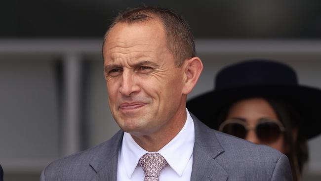 Chris Waller wasn’t at Flemington as he won his first Melbourne Cup. Picture: Getty Images