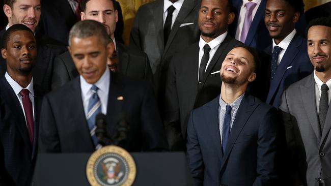 NBA: Michelle Obama tells Steph Curry how to talk trash to President ...