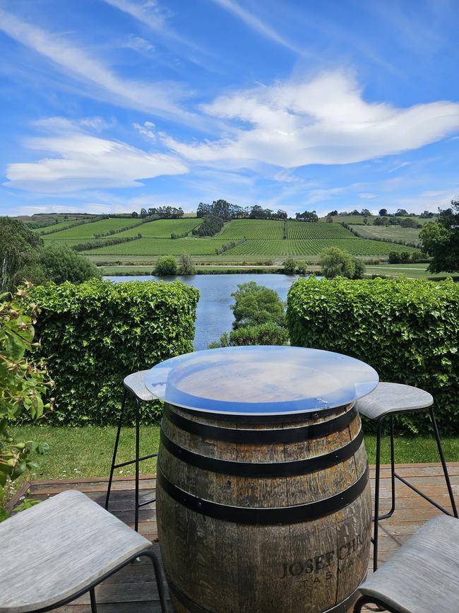 The Josef Chromy estate is an idyllic spot, and short drive to Launceston Airport.