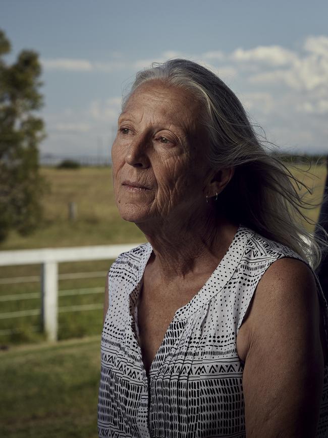 Jenny Robinson on her property at Williamtown. Picture: Nick Cubbin