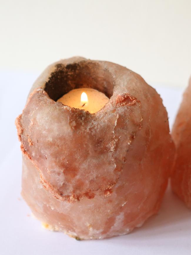 Himalayan salt lamp.