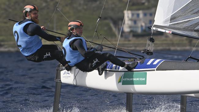 Ruben and Rita Both at the Nacra Europeans Picture: Salvatore Lopez.