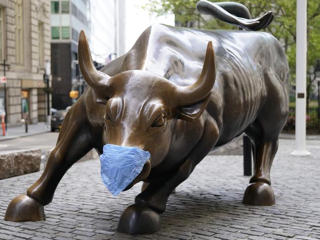 The Charging Bull was stopped in its tracks. Picture: AFP