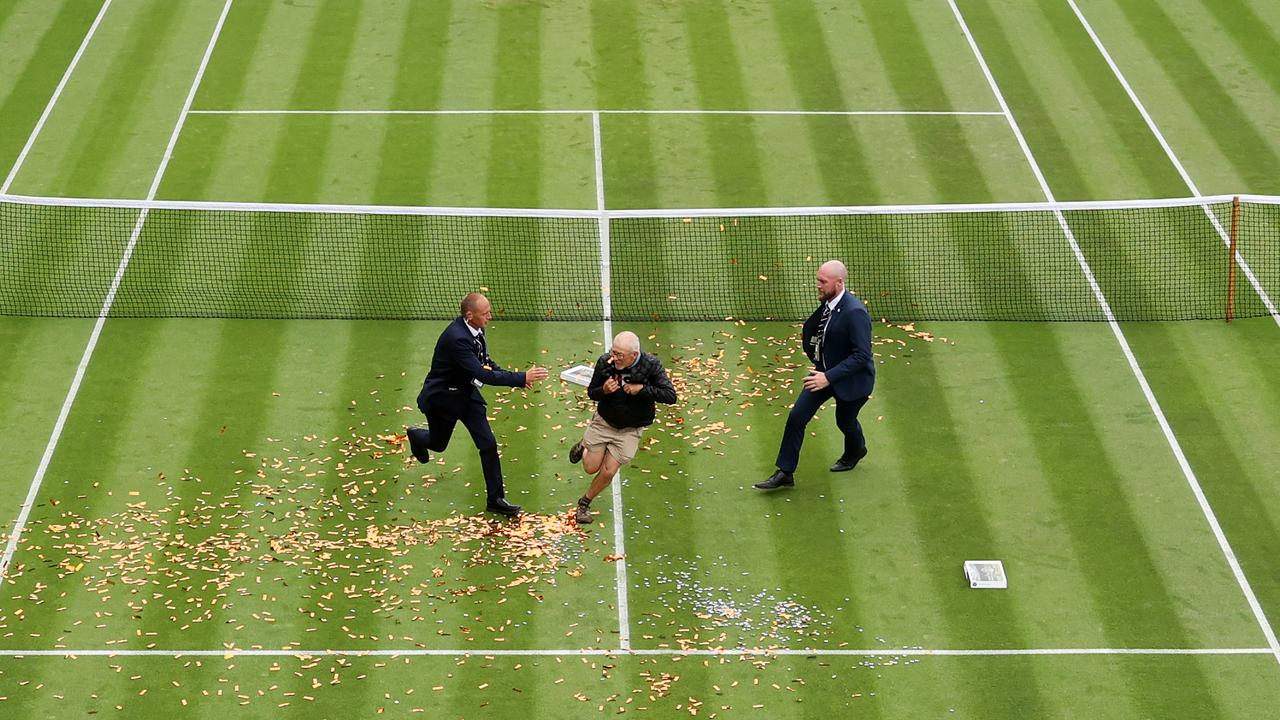 Wimbledon 2023 Court invasion by Just Stop Oil protesters stops play