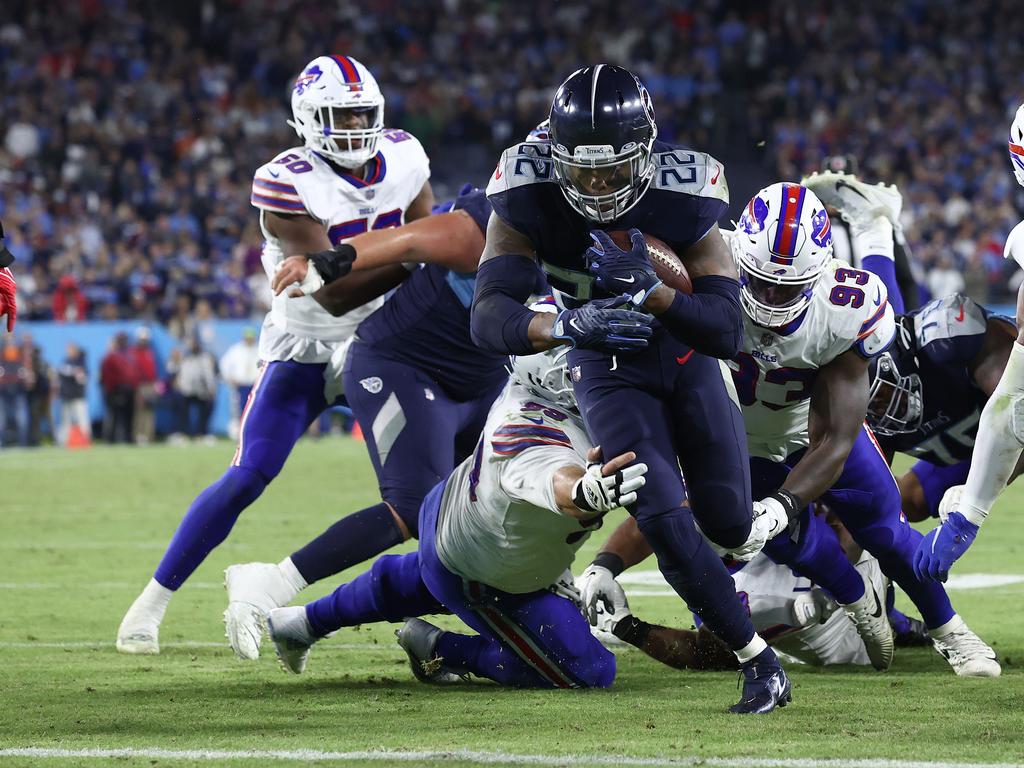 Derrick Henry’s expected return for the No. 1-seeded Titans may be enough to get the franchise to its first Super Bowl in more than two decades.. Picture: Andy Lyons/Getty Images