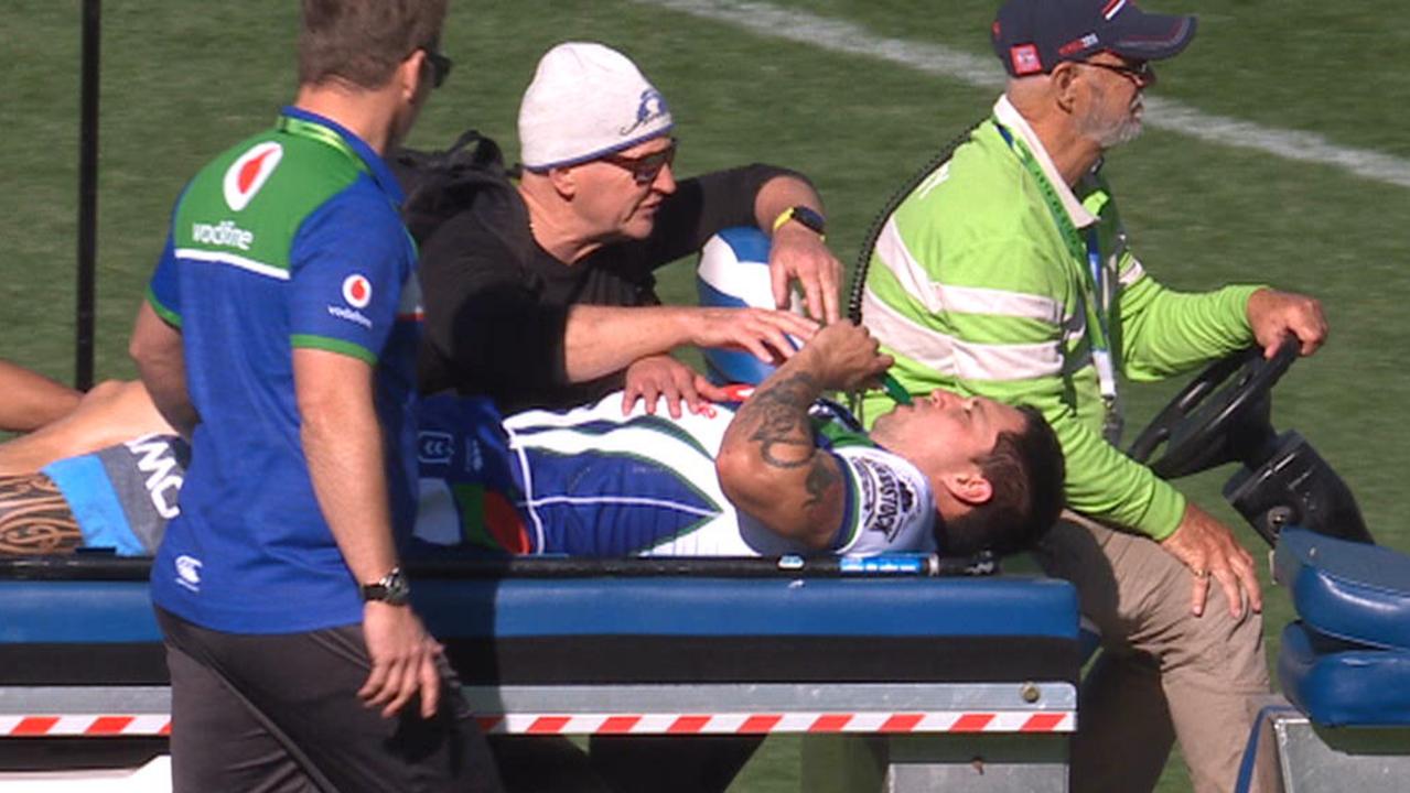 Gerard Beale suffered a serious knee injury against the Roosters.