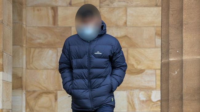 "Ror Zai", the younger brother of stabbing victim "Lour Zai", outside the Adelaide Magistrates Court. Picture: NCA NewsWire