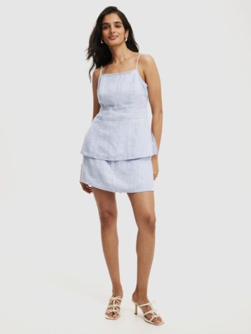 Cotton On Elle Tunic Top and Linen Skort. Picture: THE ICONIC.