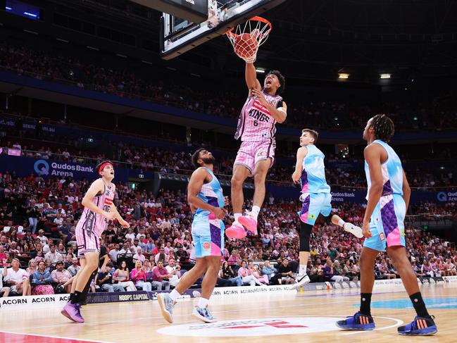 Jaylin Galloway dunks. Picture: Getty