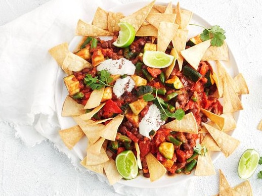 Vegetarian nachos.