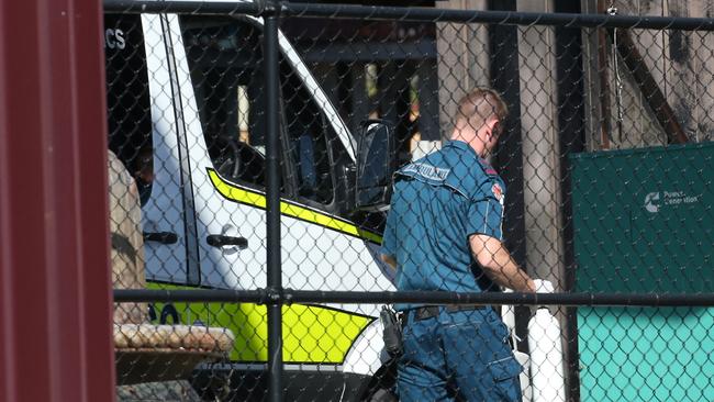 Emergency crews at the fatal accident at Dreamworld, Gold Coast. Photo: Regi Varghese