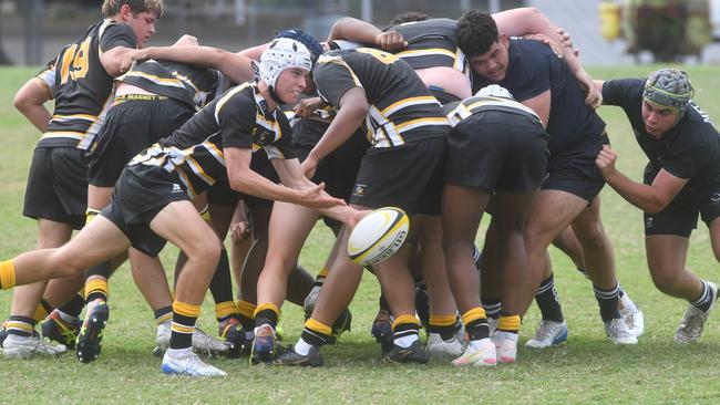 QLD Rugby Union State Championships (17-18 years boys) at the Townsville Sports Precinct. Friday May 23. Metro East against Capricorn. Picture: Evan Morgan