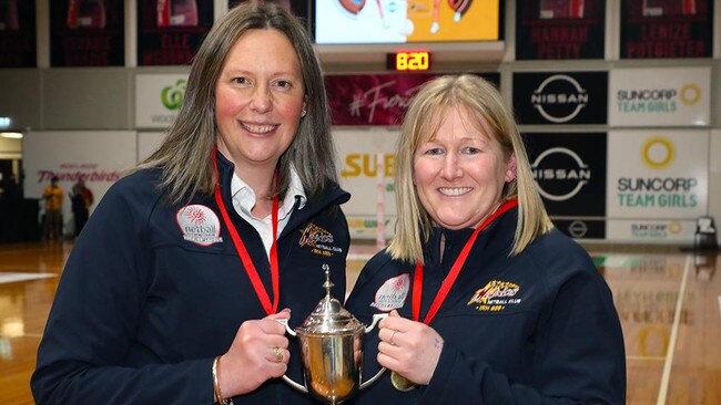 Amanda Shattock (right) will take over as the new Matrics coach this season. Picture: Netball SA