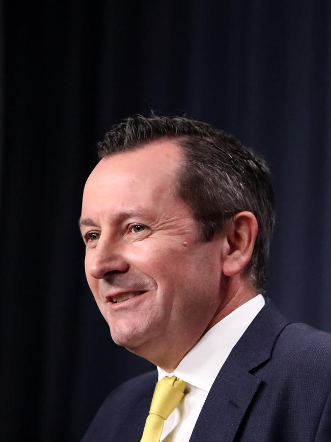 WA Premier Mark McGowan has demanded more federal government cash. Picture: Colin Murty