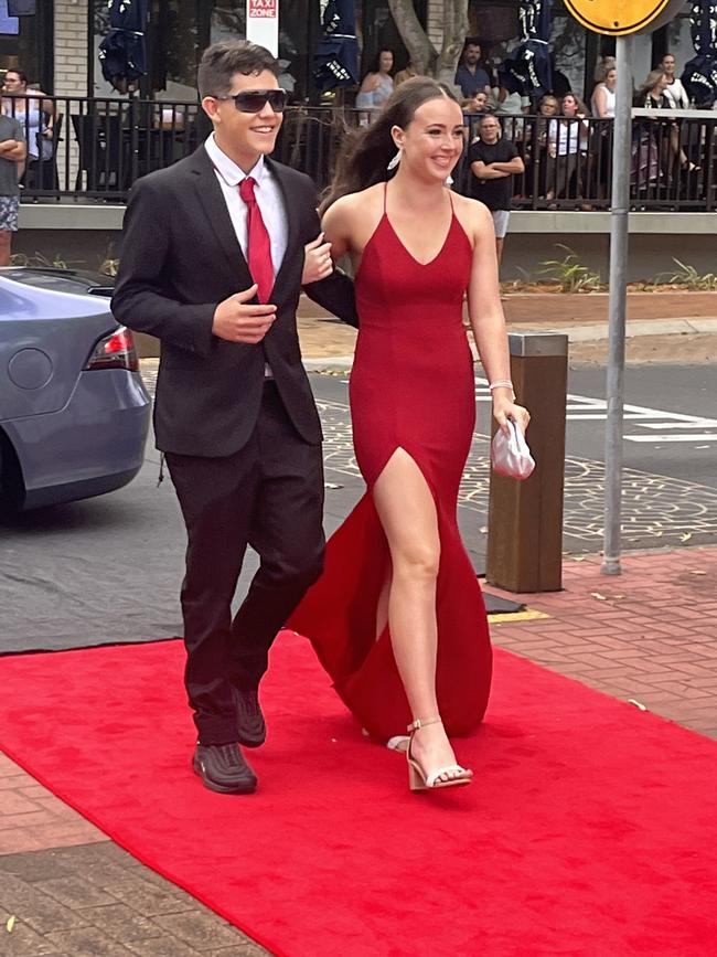 The students arrive at Urangan State High School's formal.