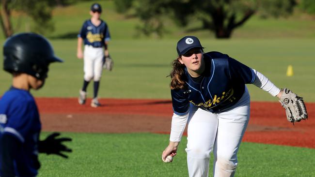 Junior baseball spread - Deakin Blues v Guild-Lara.  Picture: Mike Dugdale