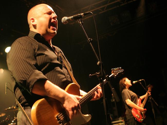 Black Francis and Kim Deal at the Palace, St Kilda, on Pixies’ first tour of Australia in 2007. Picture: News Corp Australia