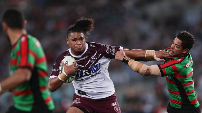 Moses Suli will stick around for another two seasons at the Sea Eagles. Picture: Getty