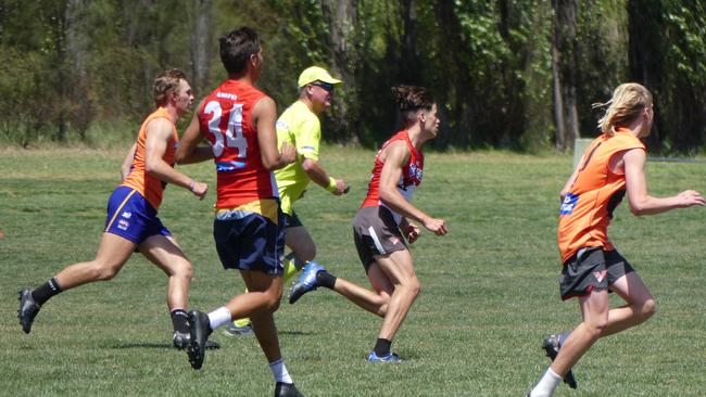 Action from the selection day in Armidale for the AFL North Coast Northern Heat program.