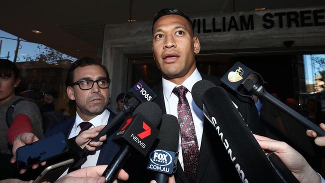 Israel Folau in June. Picture: Getty Images