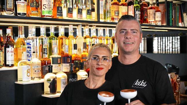 Aaron and Kym-Sarah Ruttan of Kiki Bar in Maroochydore. Picture: Patrick Woods