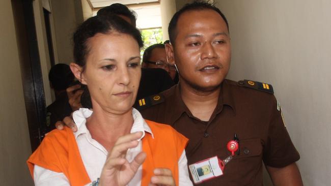 Sara Connor escorted to the Court room for the verdict at Denpasar District Court in Bali. Sara And her boyfriend David Taylor demanded 8 years in jail by Prosecutor accused of murder.