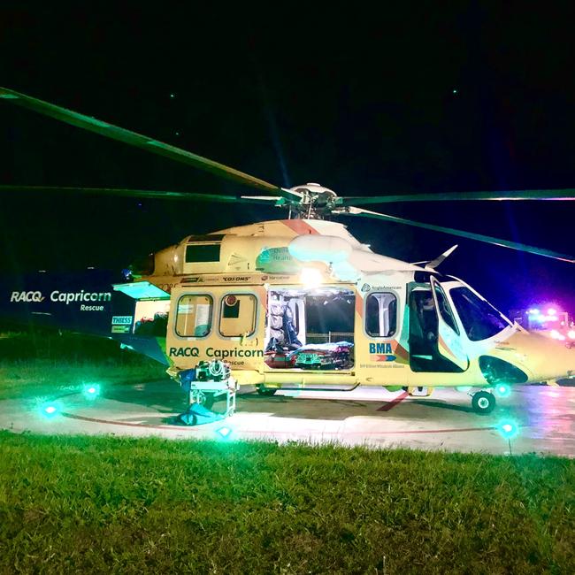 The RACQ Capricorn Rescue is often called upon to respond to remote incidents and transport patients to major hospitals. Picture: RACQ LifeFlight