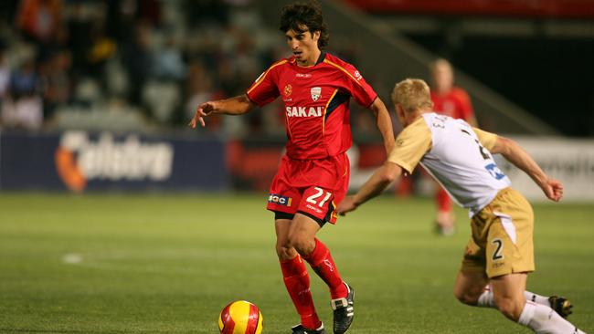 Ex-Adelaide United winger Jason Spagnuolo played in a legends match to mark the opening of MetroStars’ new artificial pitch.