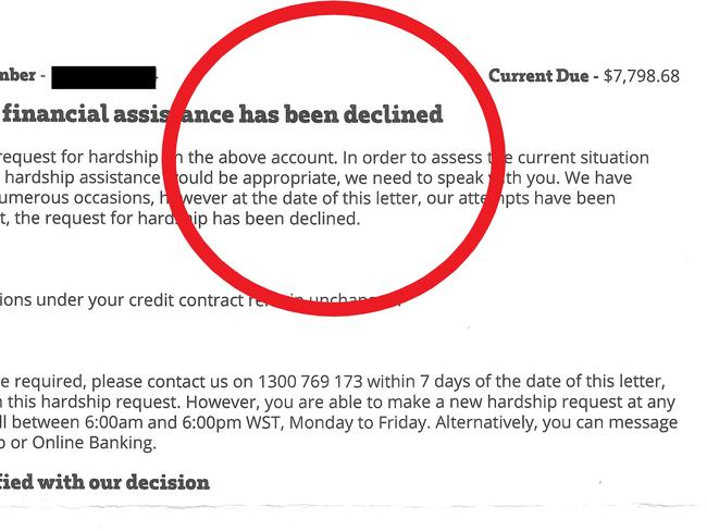 A man has been left stressed after he had to access hardship measures to pay his mortgage. Picture: Supplied