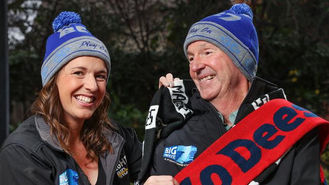 Neale Daniher sent the Demons defender a heartwarming message following his knee injury. Picture: David Caird