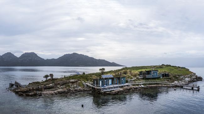 Former Victorian state politician Clem Newton-Brown has listed his Tasmanian island and award-winning accommodation business, Picnic Island, for sale. With Knight Frank and Sotheby's., Pictures: Supplied