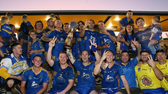 The Toukley Hawks claimed back-to-back CCRL premierships in 2023. Picture: Sue Graham