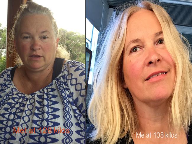 Bernadette has tracked her amazing weight loss and written a book. Picture: Bernadette Fisers