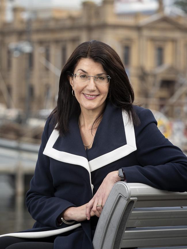 Former MP Jacquie Petrusma at the Hobart waterfront. Picture: Chris Kidd