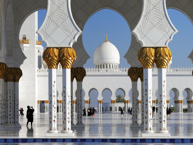 The Sheikh Zayed Grand Mosque is opulent.