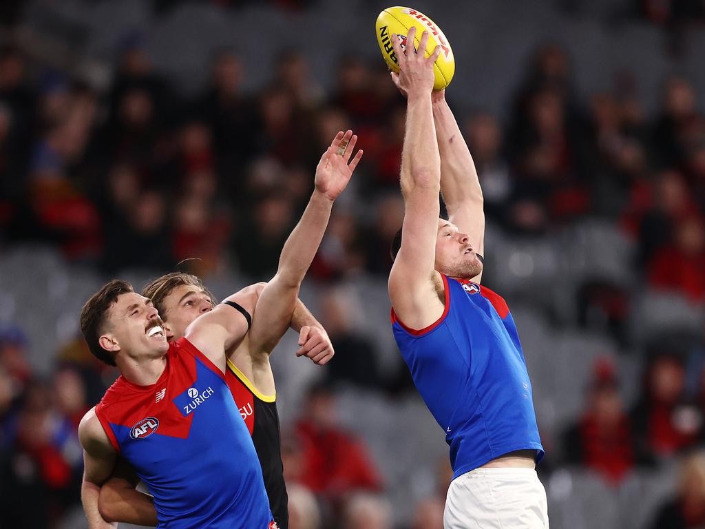 Jake Lever and Steven May have formed a brilliant one-two punch down back for the to-of-the-table Demons. Picture: Michael Klein