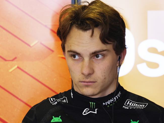 MEXICO CITY, MEXICO - OCTOBER 26: Oscar Piastri of Australia and McLaren looks on in the garage during final practice ahead of the F1 Grand Prix of Mexico at Autodromo Hermanos Rodriguez on October 26, 2024 in Mexico City, Mexico. (Photo by Chris Graythen/Getty Images)