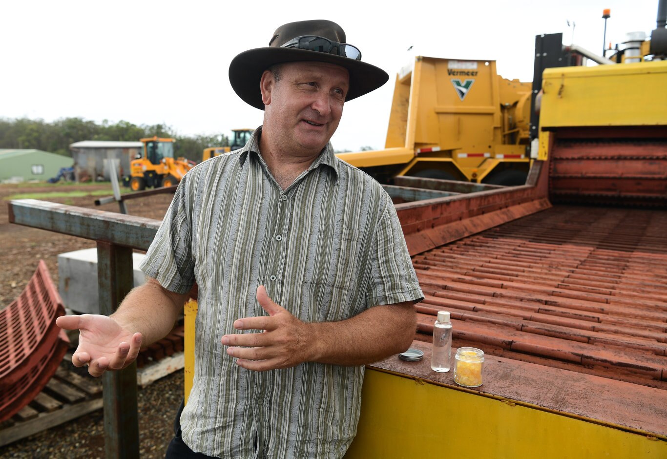 Essential Queenslands Ray Mountfort at the Isis Central manufacturing plant. Picture: Mike Knott