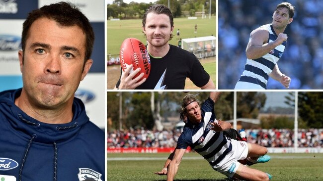 With Patrick Dangerfield, Mark Blicavs and Tom Hawkins all in action at AFLX on Friday night, you could forgive Geelong coach Chris Scott for being nervous.