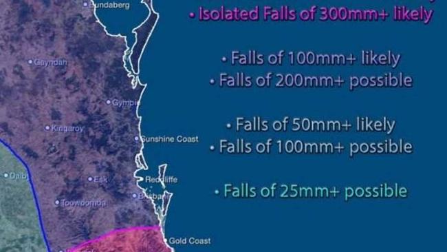 Wide spared rain is set to saturate South East Queensland today. Photo courtesy of Higgins Storm Chasing. Picture: Contributed