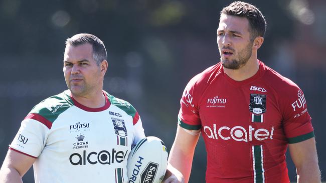 Anthony Seibold has no idea what kind of role he’ll have with the Rabbitohs and starts like Sam Burgess moving forward. Picture: Phil Hillyard