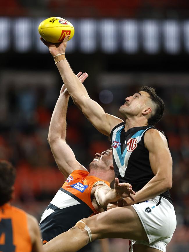 Soldo playing for Port Adelaide. (Photo by Phil Hillyard)