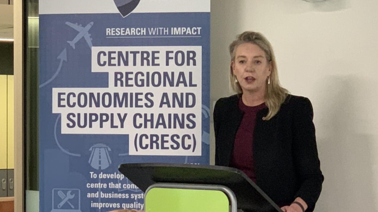 Senator Bridget McKenzie speaking at the launch of CRESC. PHOTO: Lachlan Berlin