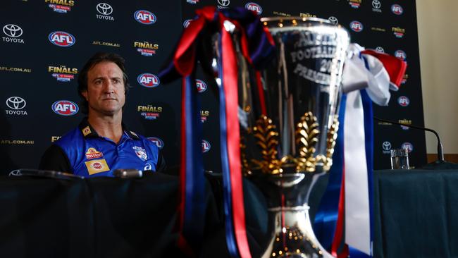 The premiership cup eluded Bevo and the Dogs on 2021. Picture: AFL Photos/Getty Images