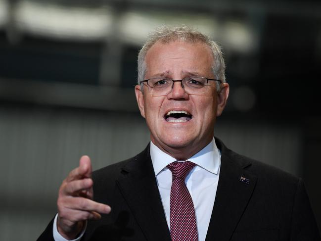 Scott Morrison has stood firm on the decision to keep Australia’s international border closed. Picture: NCA NewsWire / Dan Peled