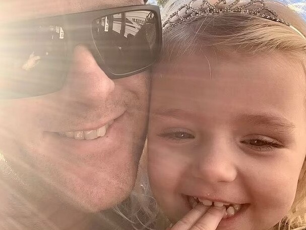 Three-year-old Rylee Rose Black (pictured with her father Peter Black).