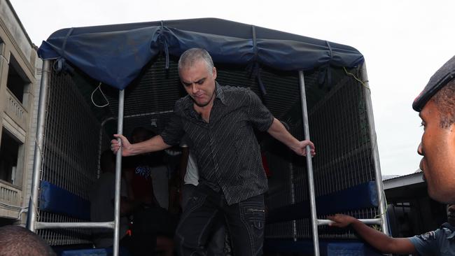 John Nikolic arrives at the High Court in Suva, Fiji. Picture: Gary Ramage