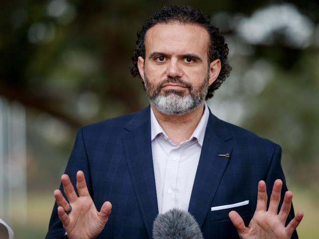 SYDNEY, AUSTRALIA - NewsWire Photos AUGUST 13, 2024: Independent candidate for the seat of Watson Dr Ziad Basyouny announces his candidacy at a press conference in Greenacre on Tuesday. Picture: NewsWire / Nikki Short